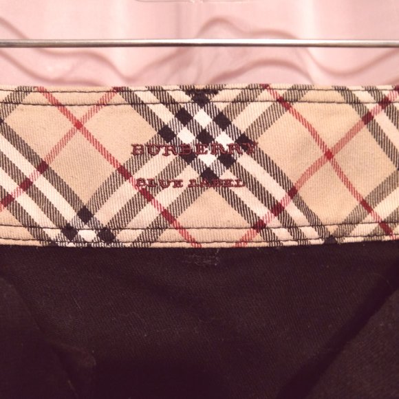 BURBERRY Blue Label, Black Denim Mini Skirt Button-Front (Size-See Measurements) - Picture 11 of 12
